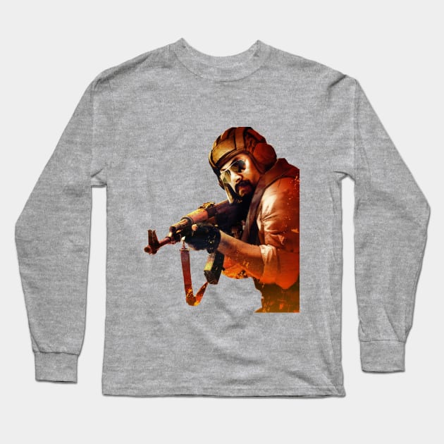 Counter strike global offensive terrorist Long Sleeve T-Shirt by cristianvan